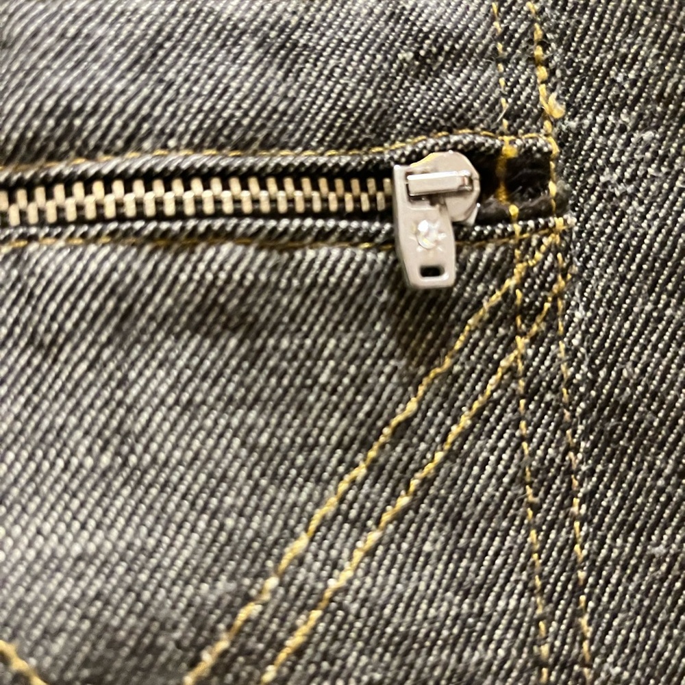 Denim Jeans with Yellow Stitching